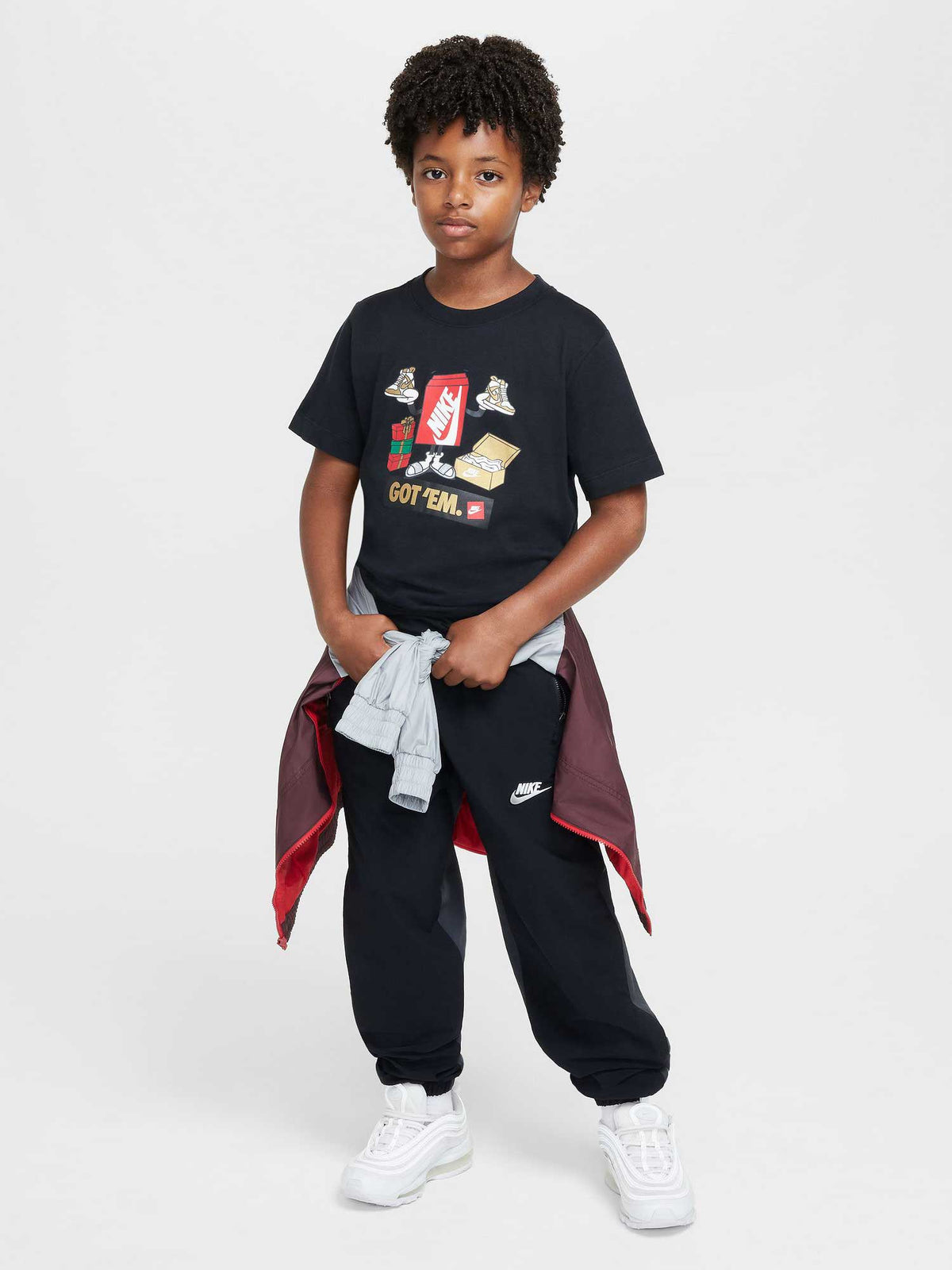 NIKE Тениска K NSW TEE BOXY GOT EM